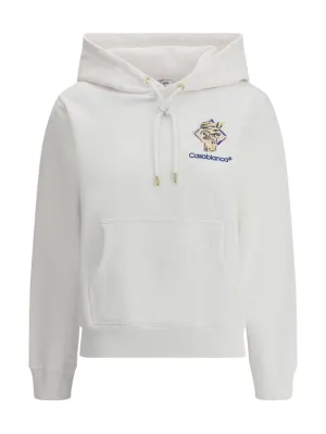 DIAMOND COLUMN EMBROIDERED HOODIE