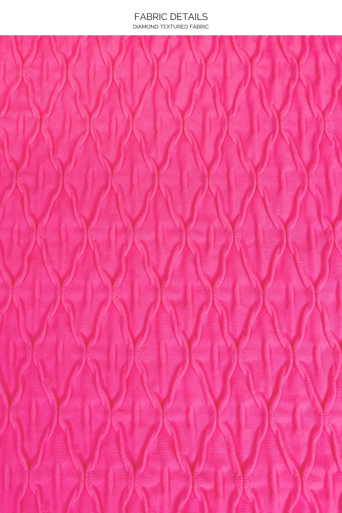 DIAMOND GIRL - Open Side One Piece Bodysuit • Shocking Pink