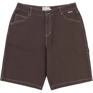 Dime MTL Classic Denim Shorts Brown Washed