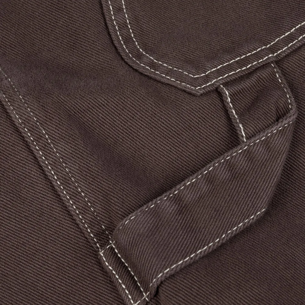 Dime MTL Classic Denim Shorts Brown Washed