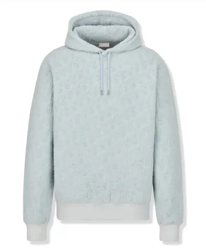 DIOR Oblique hooded sweatshirt Light Blue