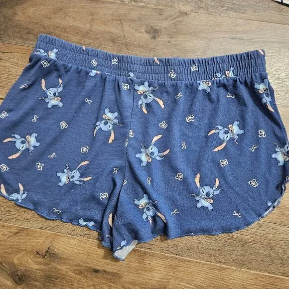 Disney Bundle Harry Potter and Stitch Sleepwear Pajama Shorts Medium
