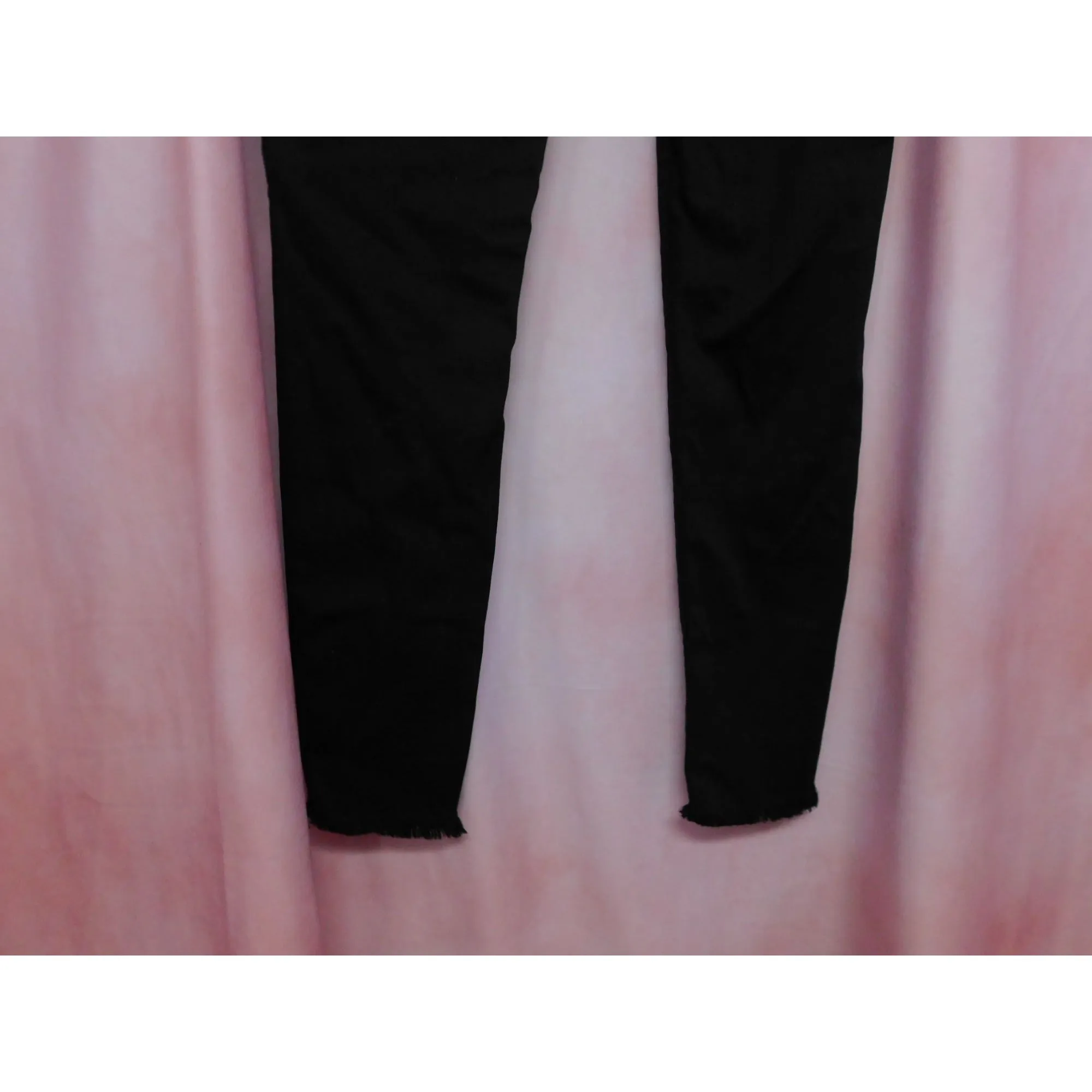DL1961 Denim Raw Hem Skinny Jeans Women 27 Waist Black