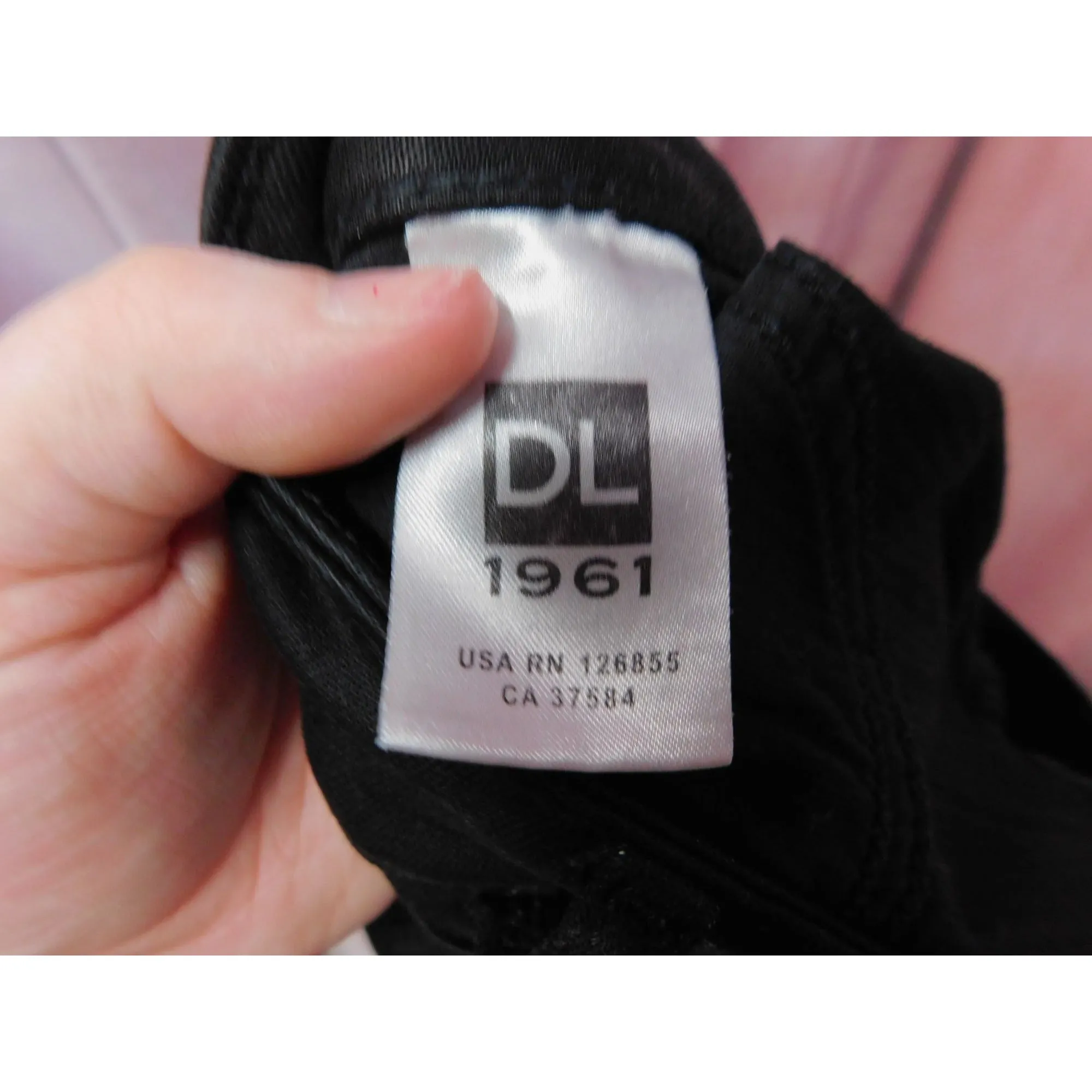 DL1961 Denim Raw Hem Skinny Jeans Women 27 Waist Black