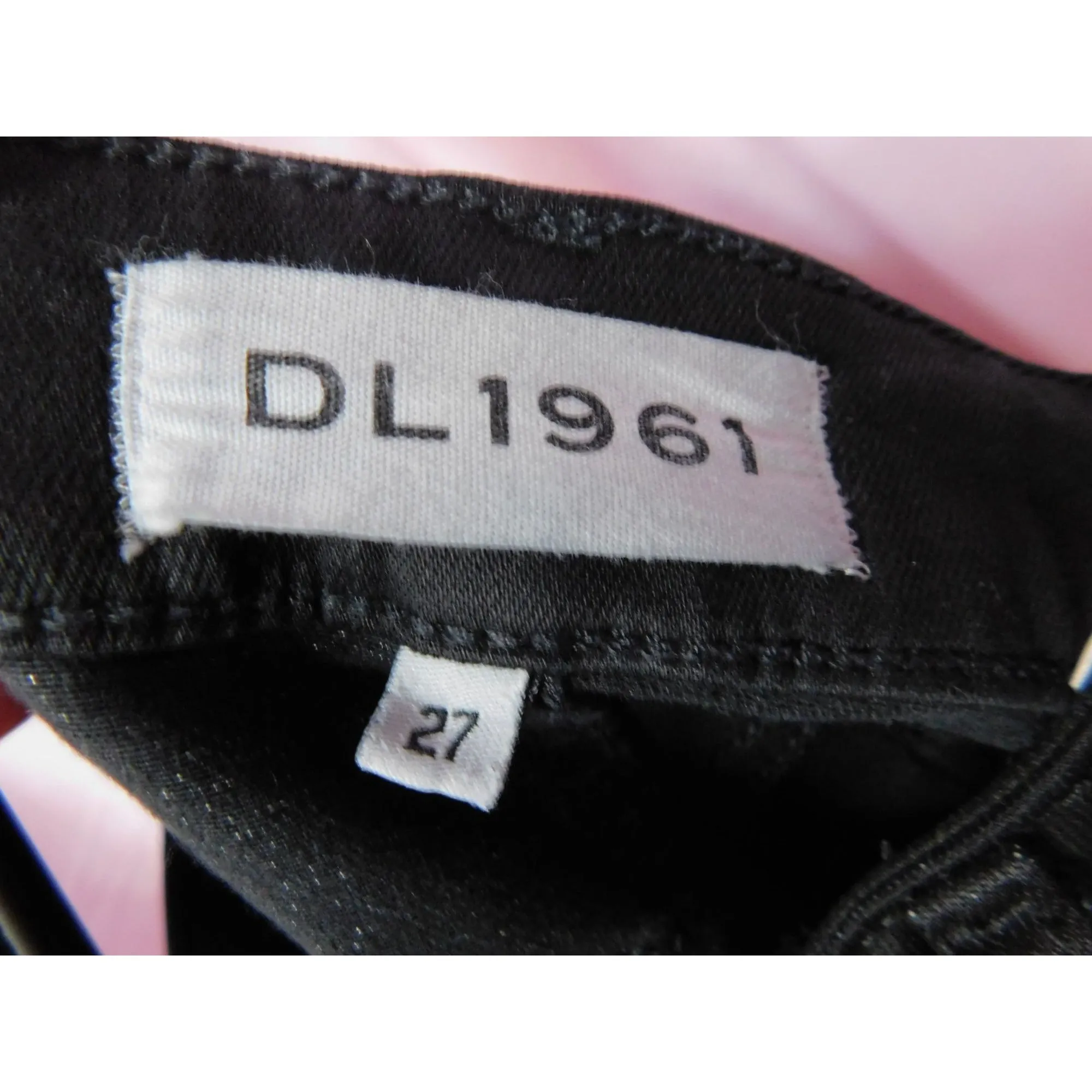 DL1961 Denim Raw Hem Skinny Jeans Women 27 Waist Black