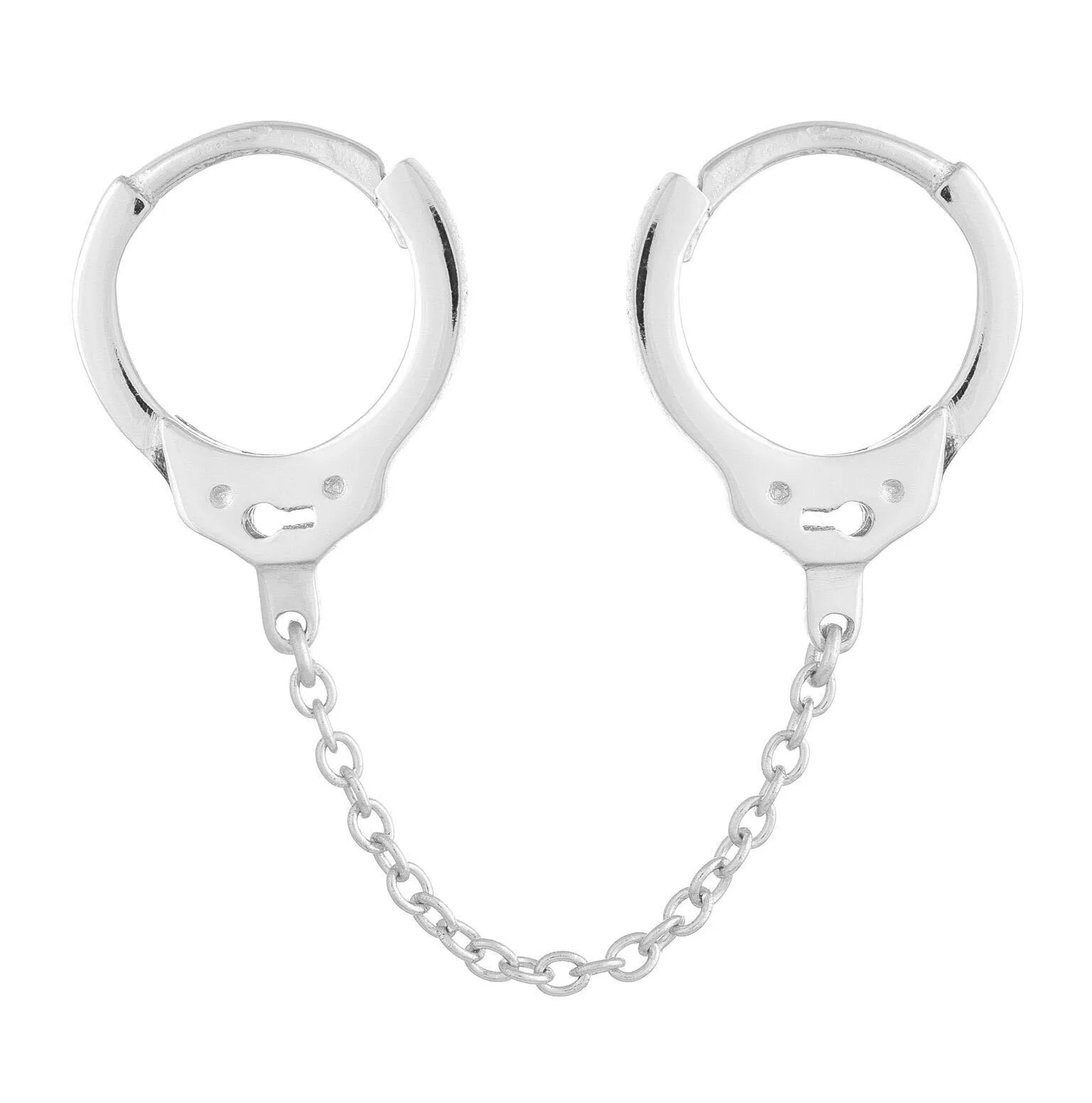 Double Handcuff Chain Huggie Earring