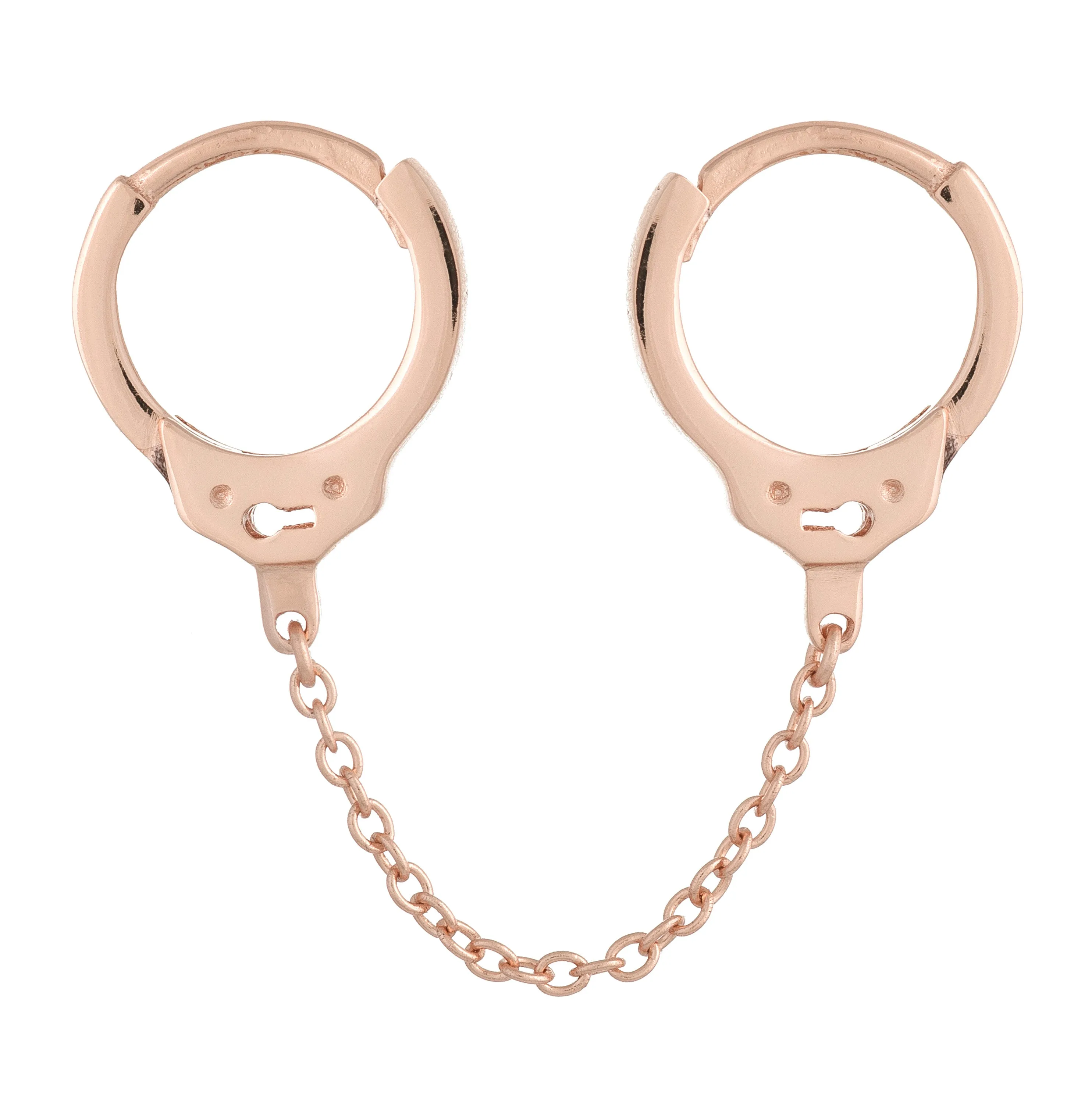Double Handcuff Chain Huggie Earring