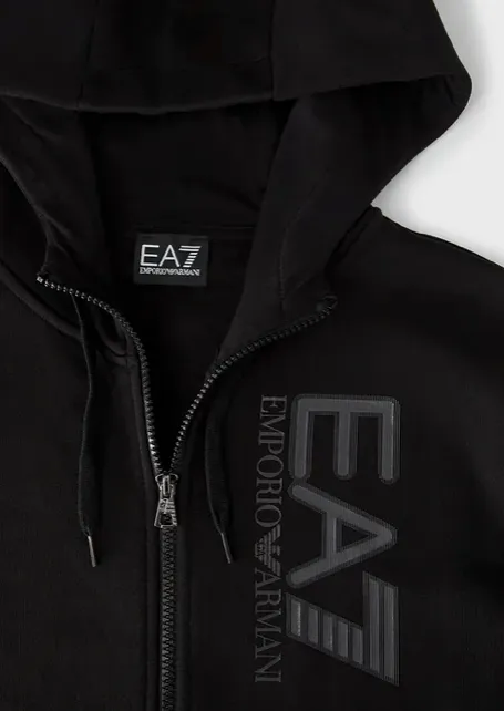 EA7 Emporio Armani 6Kpv57 Zip Hoodie Black