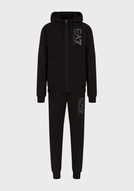 EA7 Emporio Armani 6Kpv57 Zip Hoodie Black