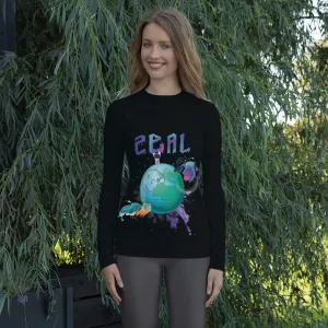 Earth Black long sleeve Rash Guard