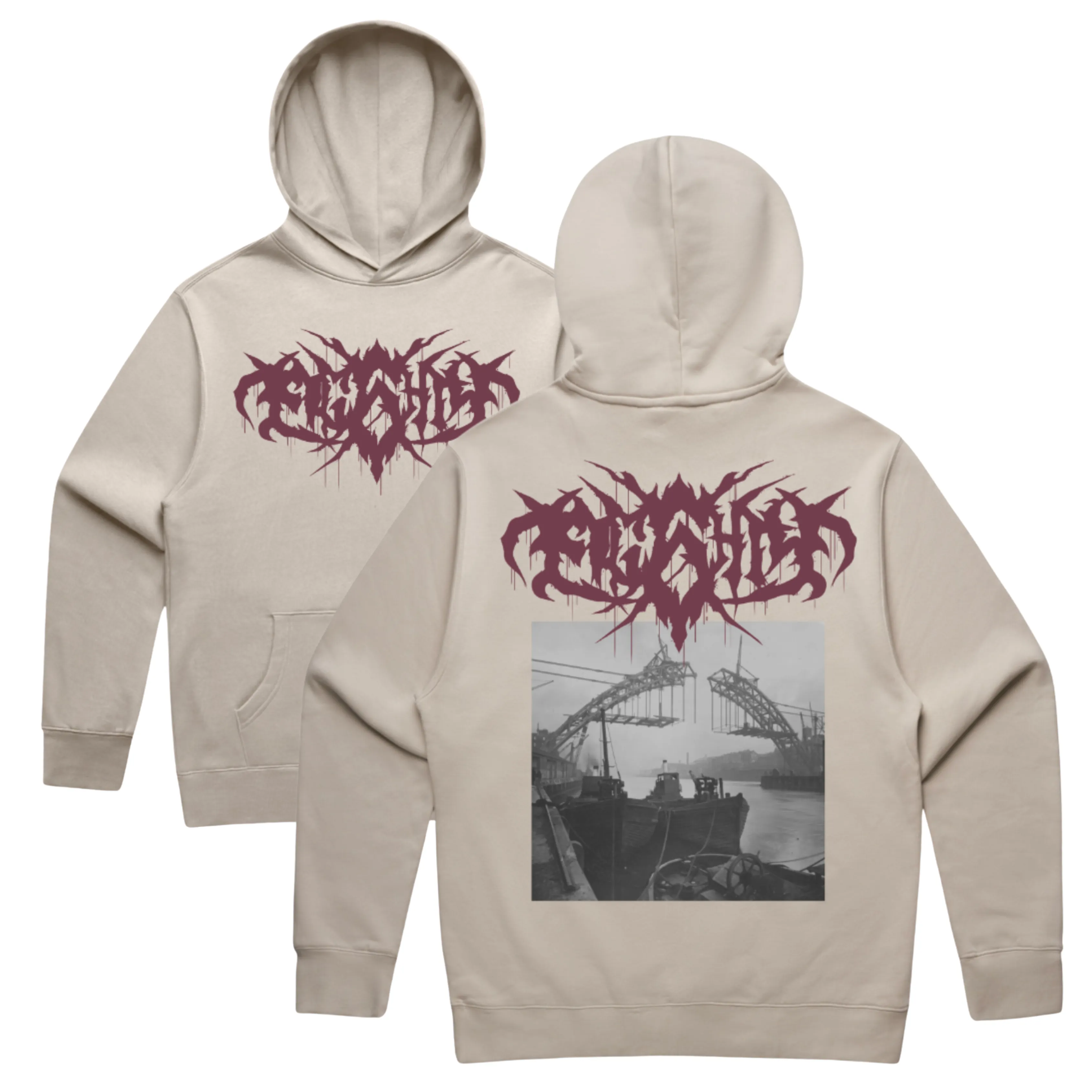 EIGHTY6 TYNE BRIDGE HOOD - BONE