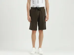 Embroidered Regular Fit Mid Waist Shorts