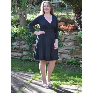 Emery Cross Over Dress Black