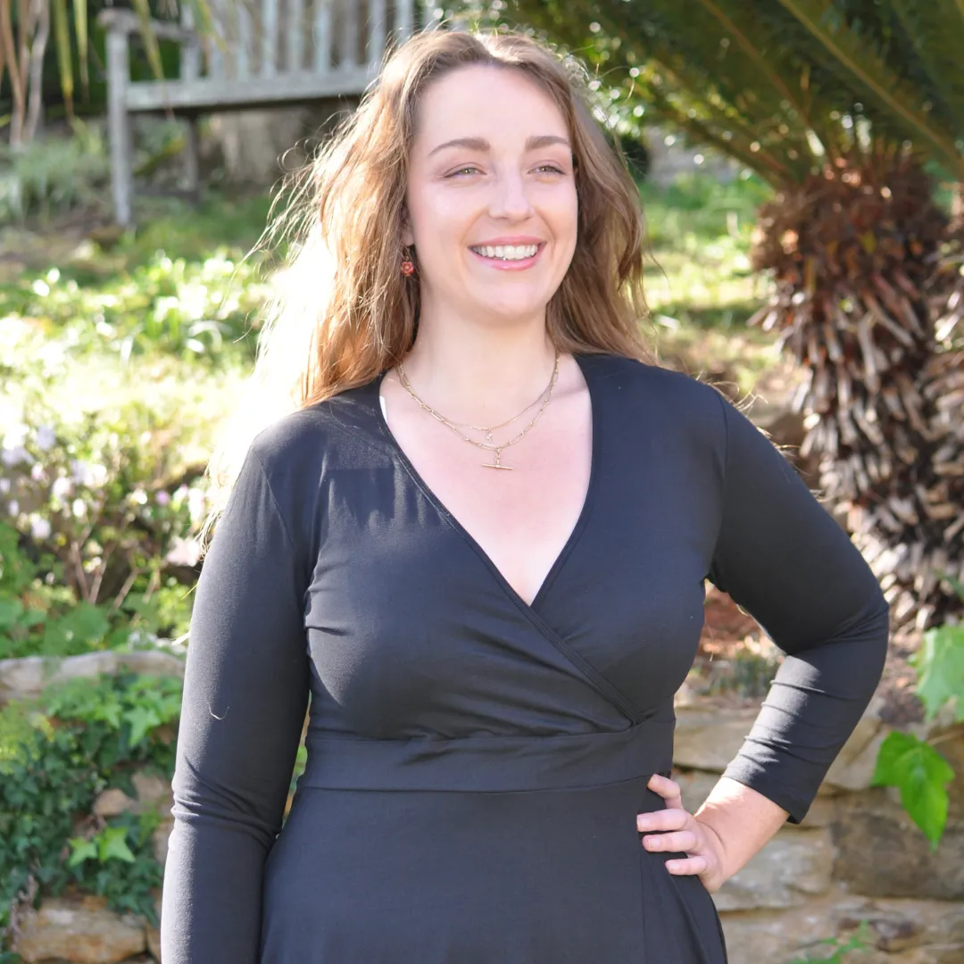 Emery Cross Over Dress Black