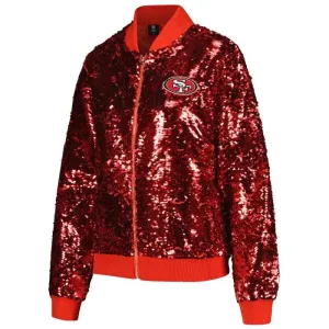 Enid Bogan San Francisco 49ers Red Sequin Jacket