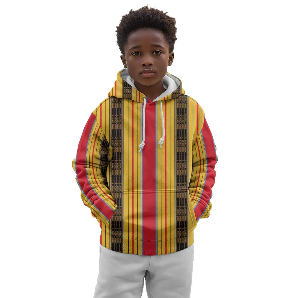 Eritrea Traditional Saho Mix Tilet Pattern Kid Hoodie LT15