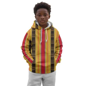 Eritrea Traditional Saho Mix Tilet Pattern Kid Hoodie LT15