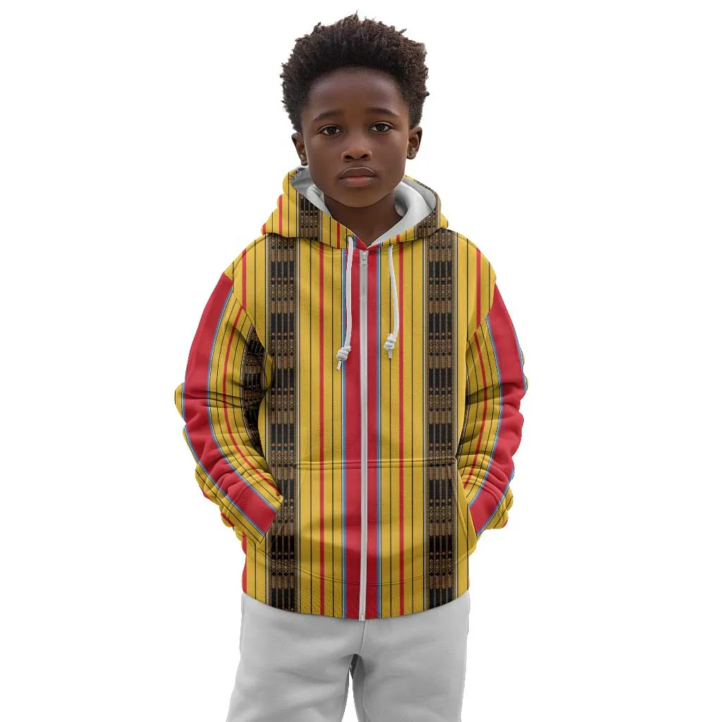 Eritrea Traditional Saho Mix Tilet Pattern Kid Hoodie LT15
