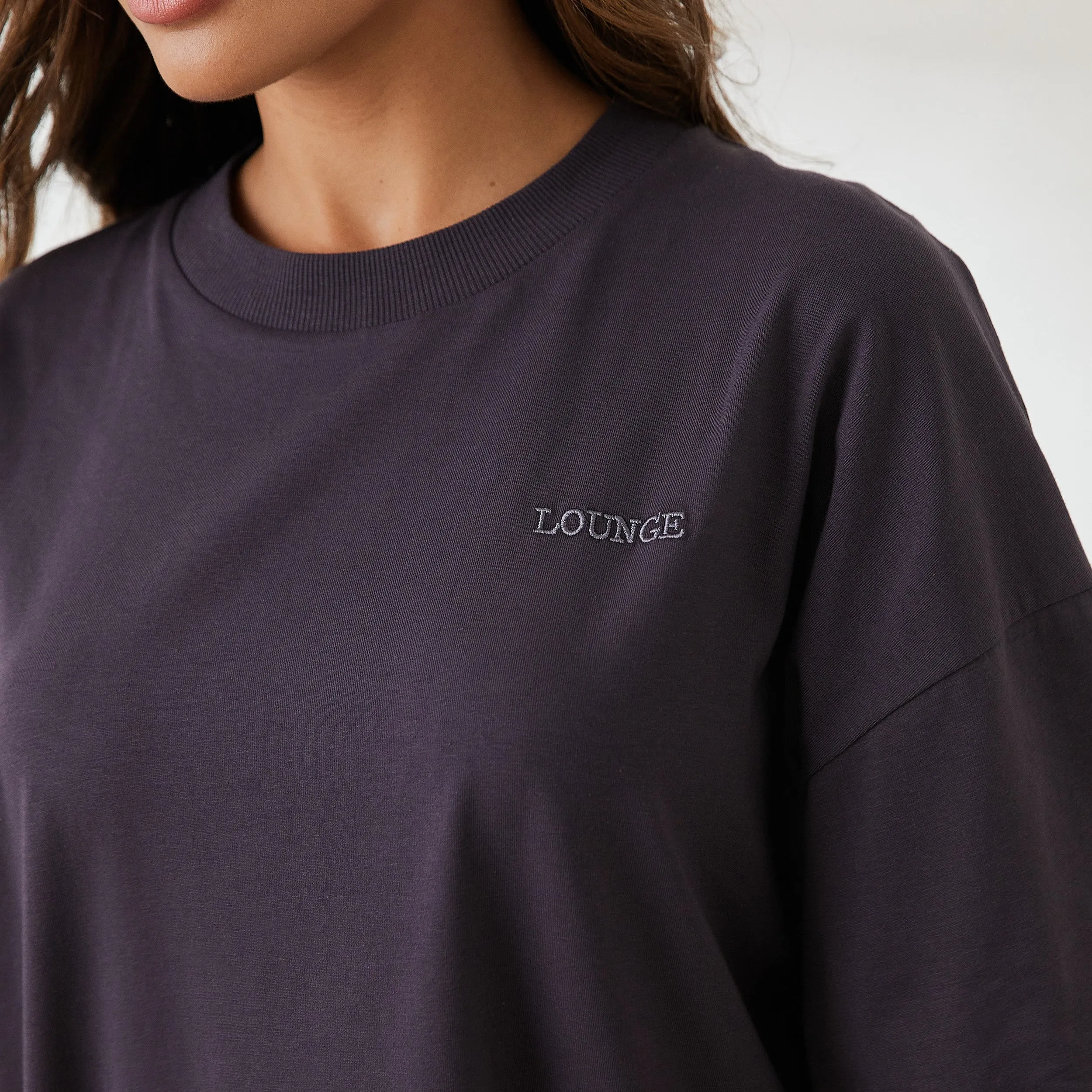 Essential T-Shirt Oversize - Bleu fumé