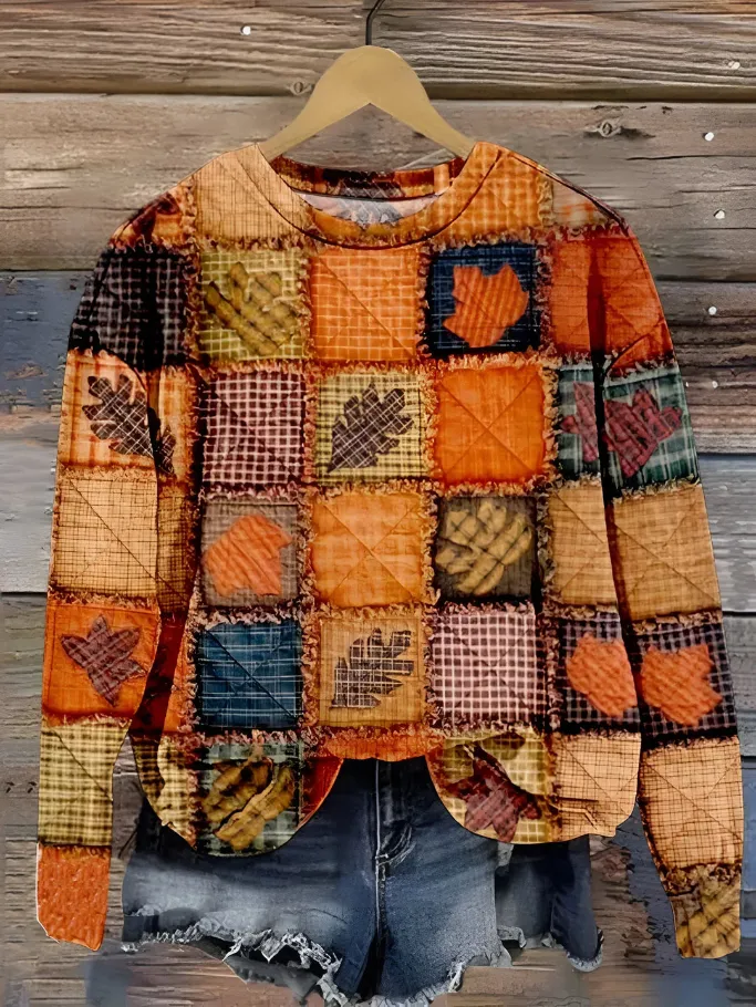 EVELIEN - SOFT PATCHWORK SWEATER