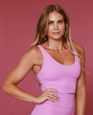 Everyday Crop Tank - Berry Pink