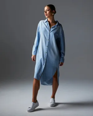 Fate & Becker - Flight Shirt Dress - Bleach wash