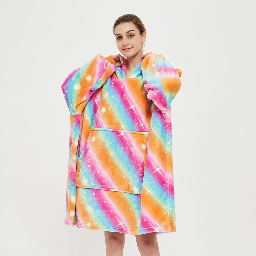 Faux Lamb's Wool Loose-fit Oversized Hoodie