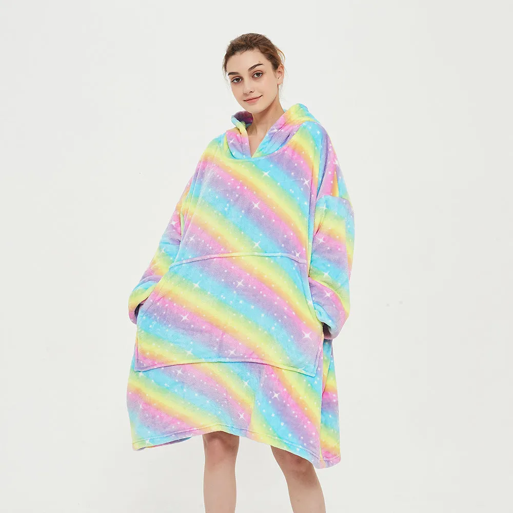 Faux Lamb's Wool Loose-fit Oversized Hoodie