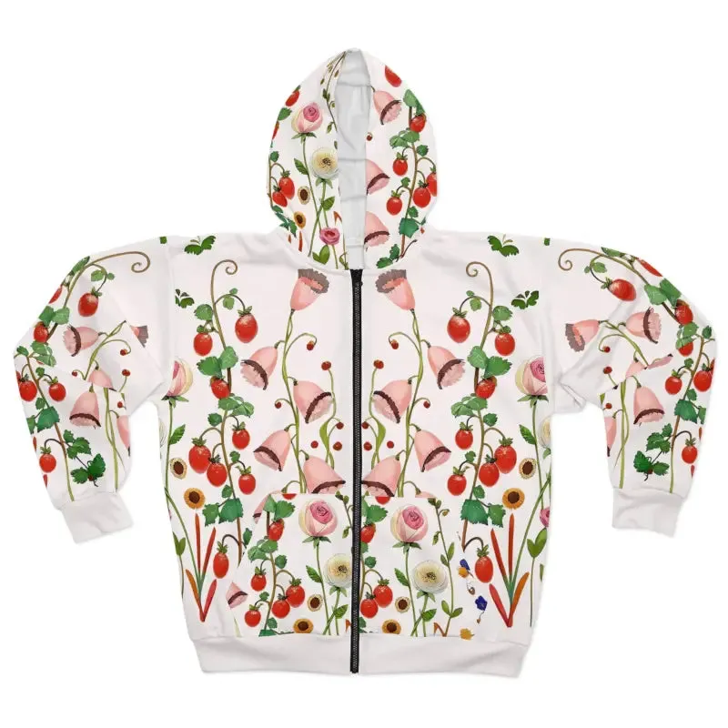 Floral Zip Hoodie for Toasty and Fresh Looks