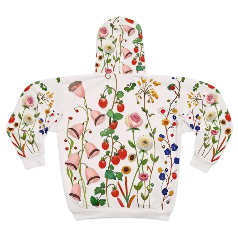 Floral Zip Hoodie for Toasty and Fresh Looks
