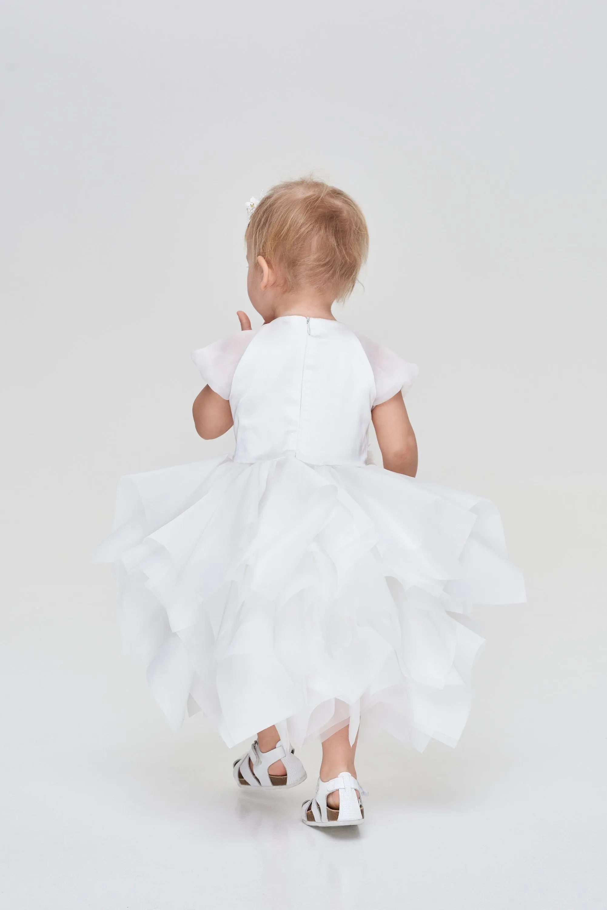 Flower Belt Layered Dress