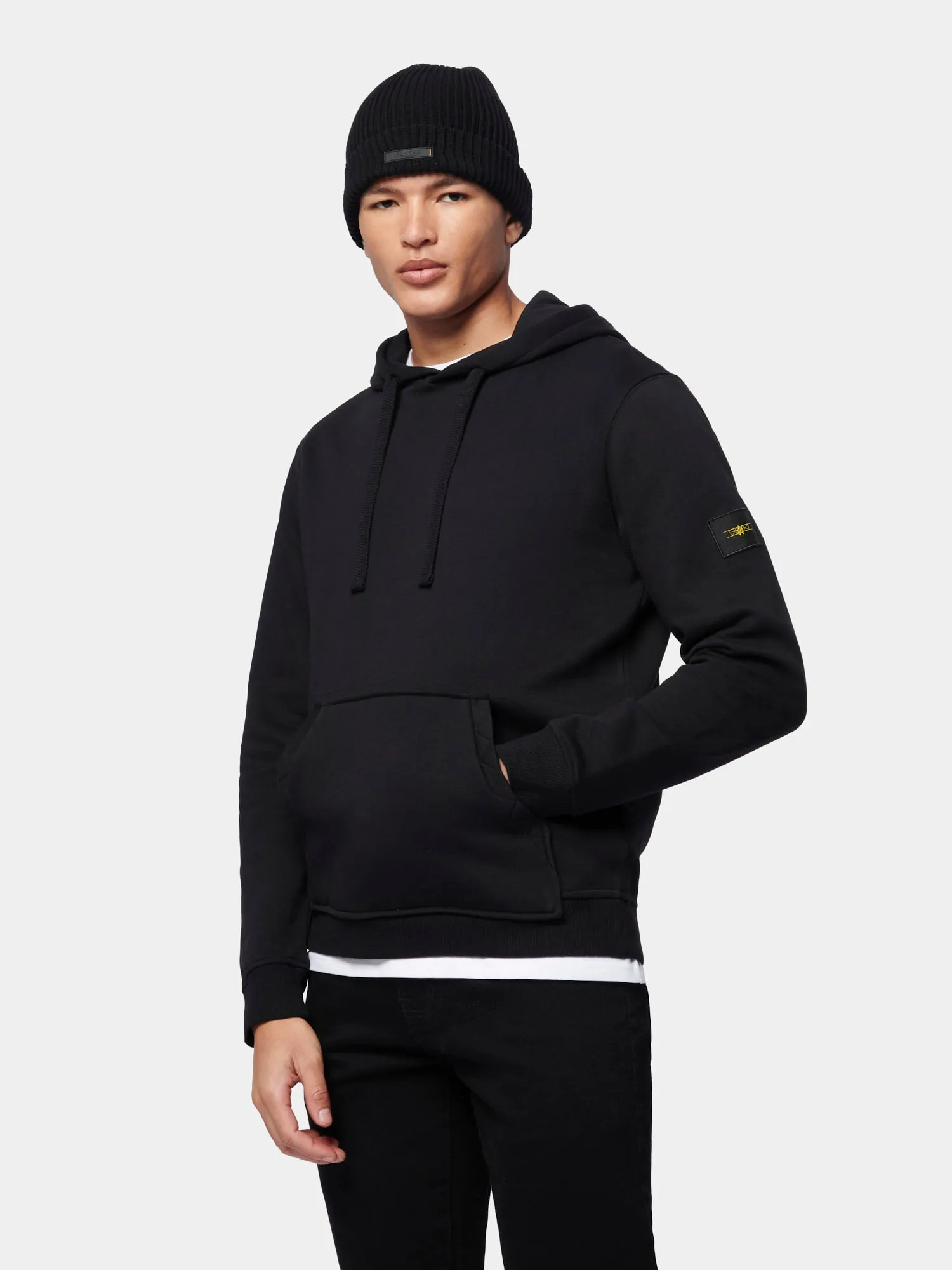 Flyers Mens Loose Fit Hoodie Black