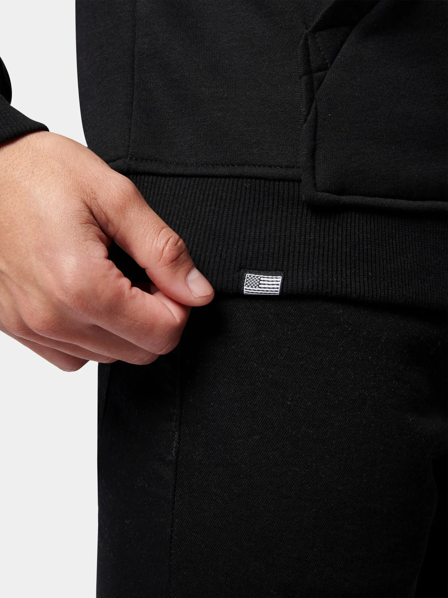 Flyers Mens Loose Fit Hoodie Black