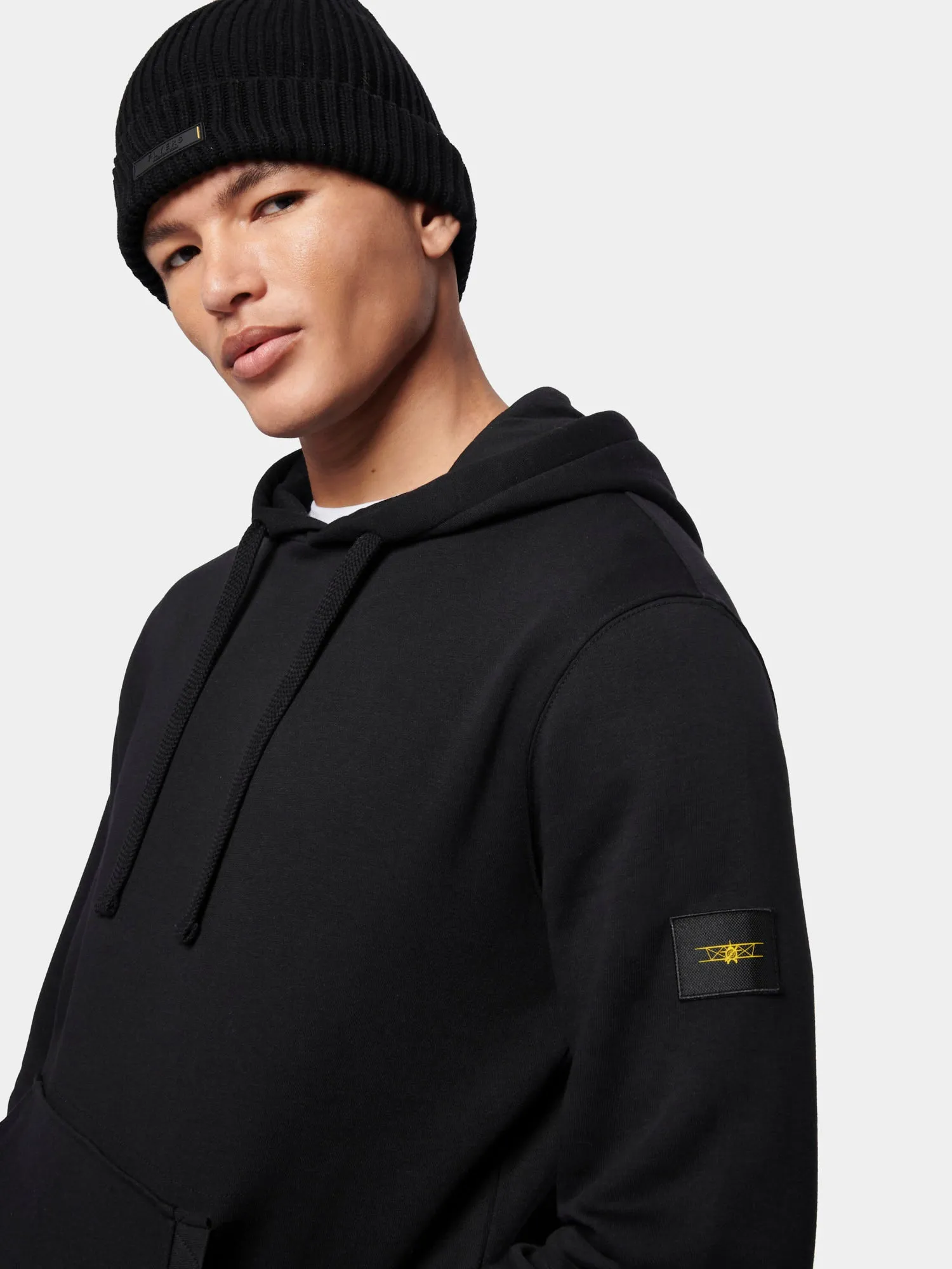 Flyers Mens Loose Fit Hoodie Black