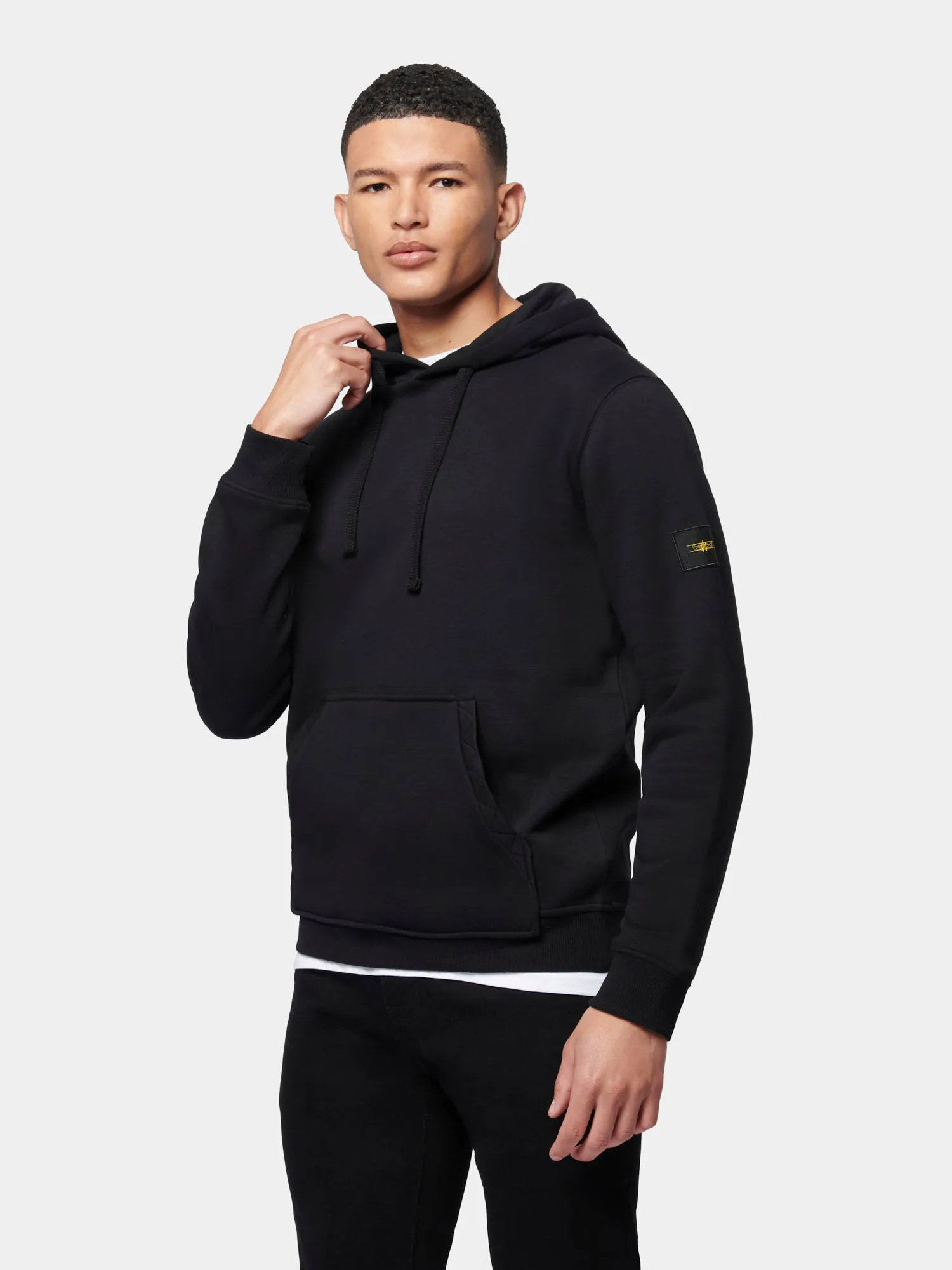 Flyers Mens Loose Fit Hoodie Black