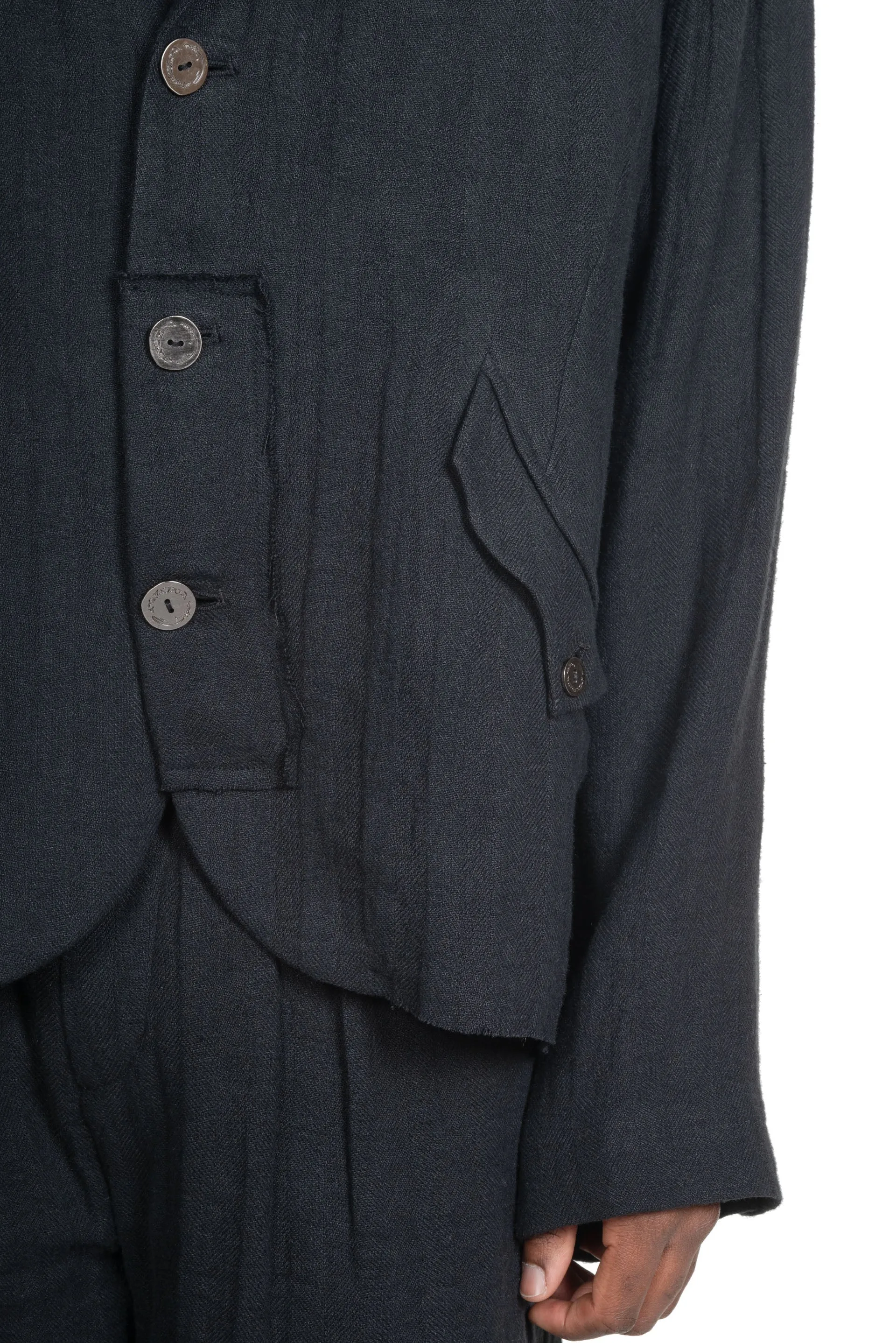 FM 0222 Blazer Frayed Black