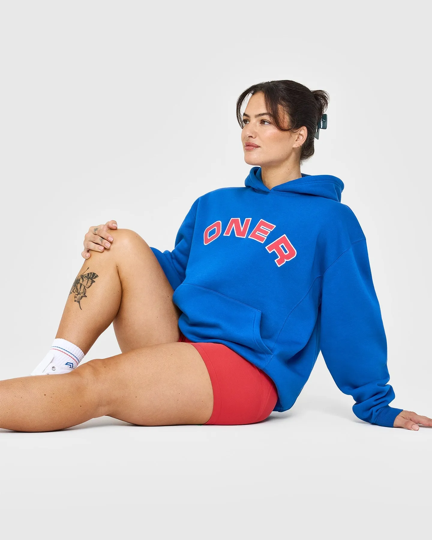 Foundations Oversized Graphic Hoodie | Oasis Blue