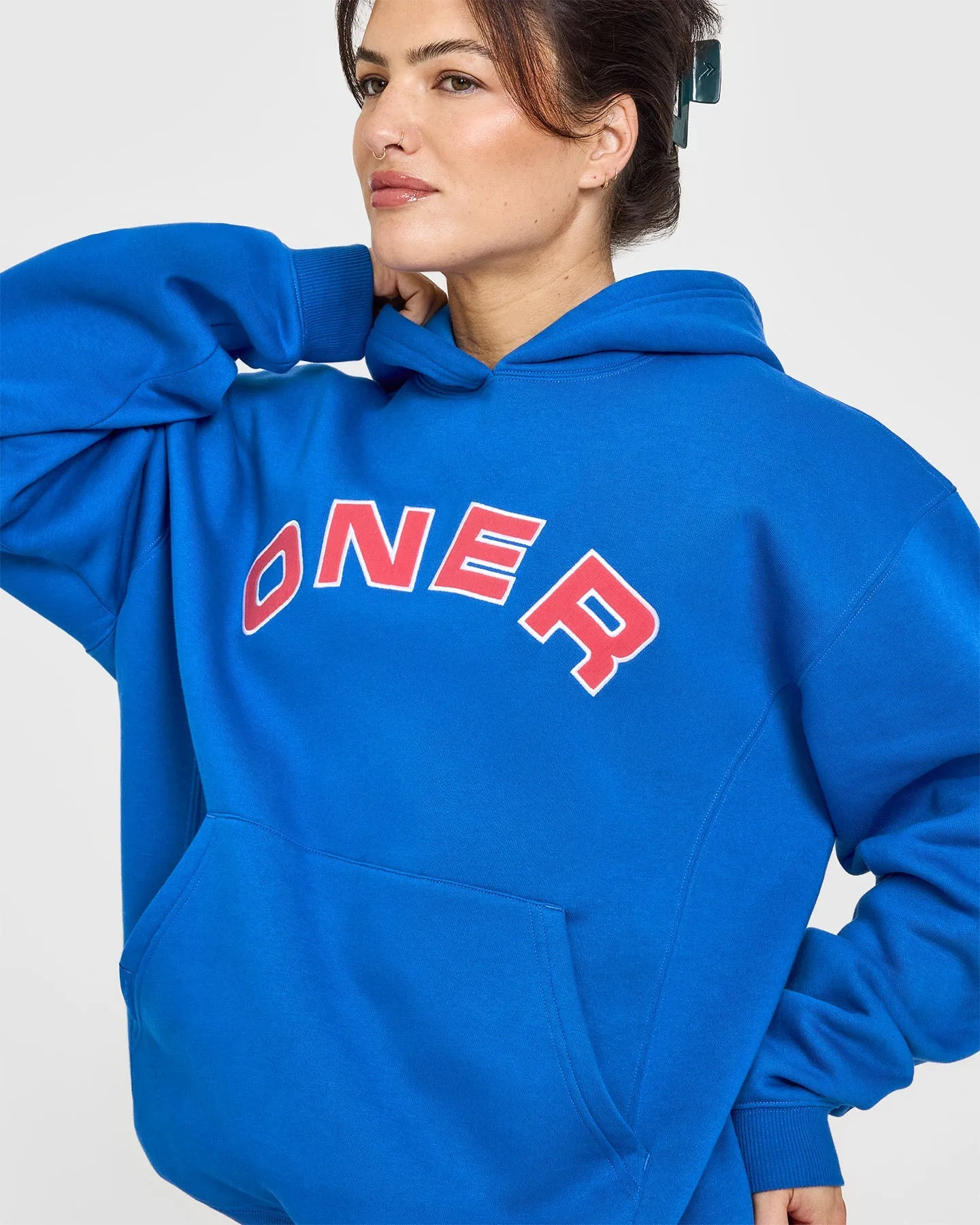 Foundations Oversized Graphic Hoodie | Oasis Blue
