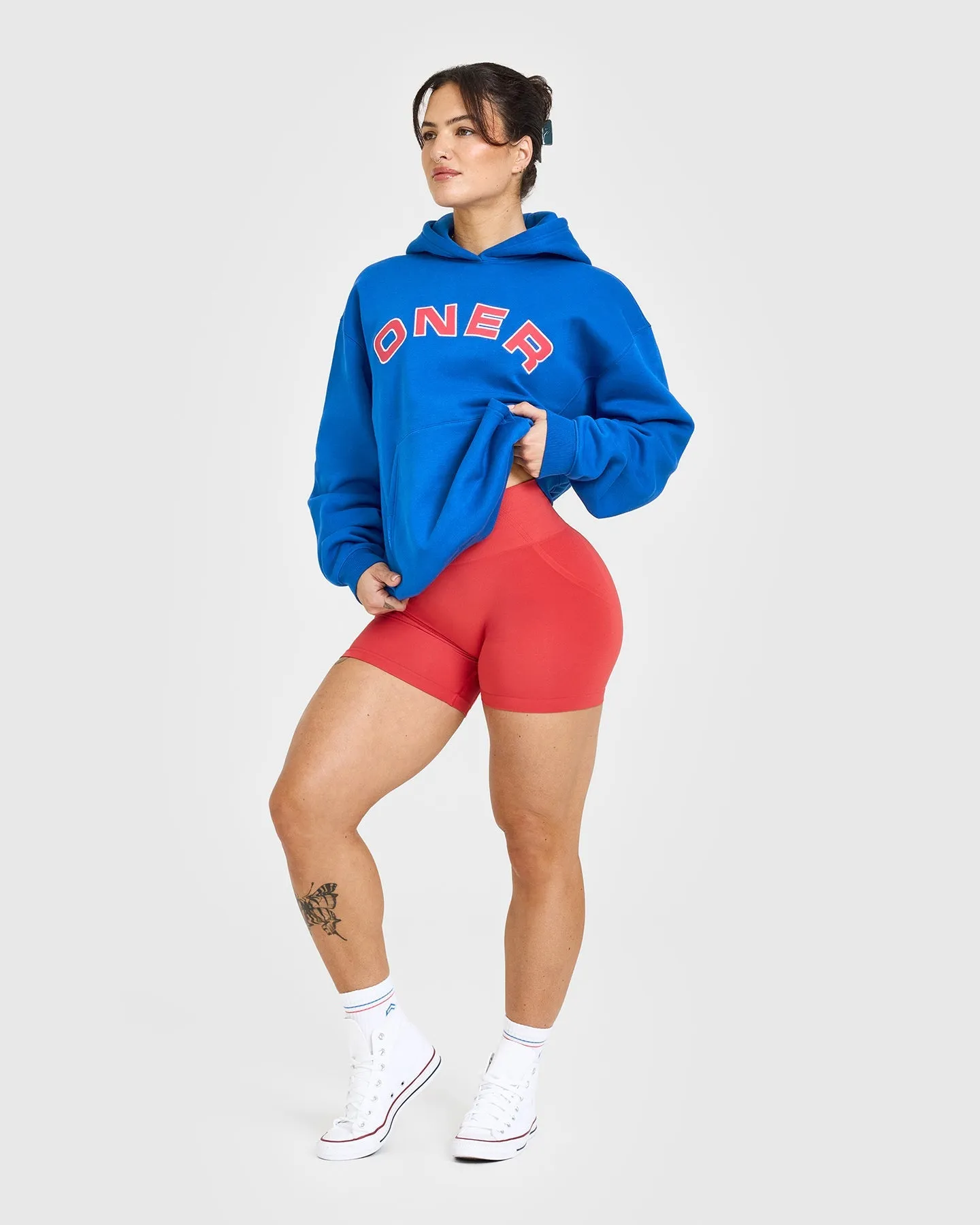 Foundations Oversized Graphic Hoodie | Oasis Blue