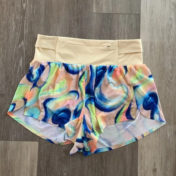FP MOVEMENT Tempo Light As Air Printed Run Shorts NWT