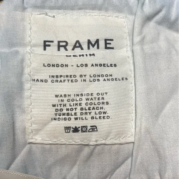 Frame Denim Le Cut Off Jean Shorts in Fulham Wash Sz 27