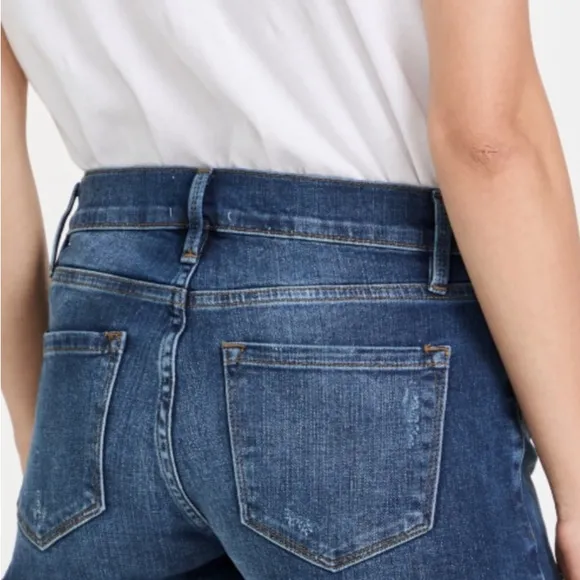 Frame Le Cutoff Denim Shorts Sz 27