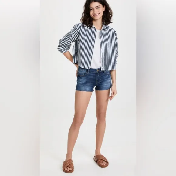 Frame Le Cutoff Denim Shorts Sz 27
