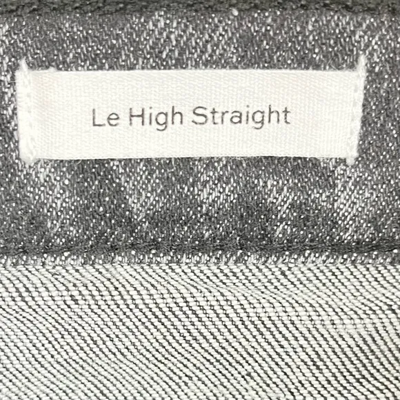 FRAME LE HIGH STRAIGHT LEG JEANS IN EDGY Size 26