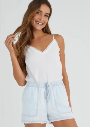 Frayed Pocket Shorts Desert Sky Wash