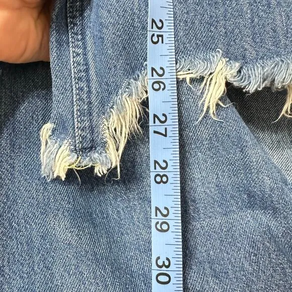 Free People We the Free Maggie Mid Rise Straight Jean Sequoia Blue Wash Women 27