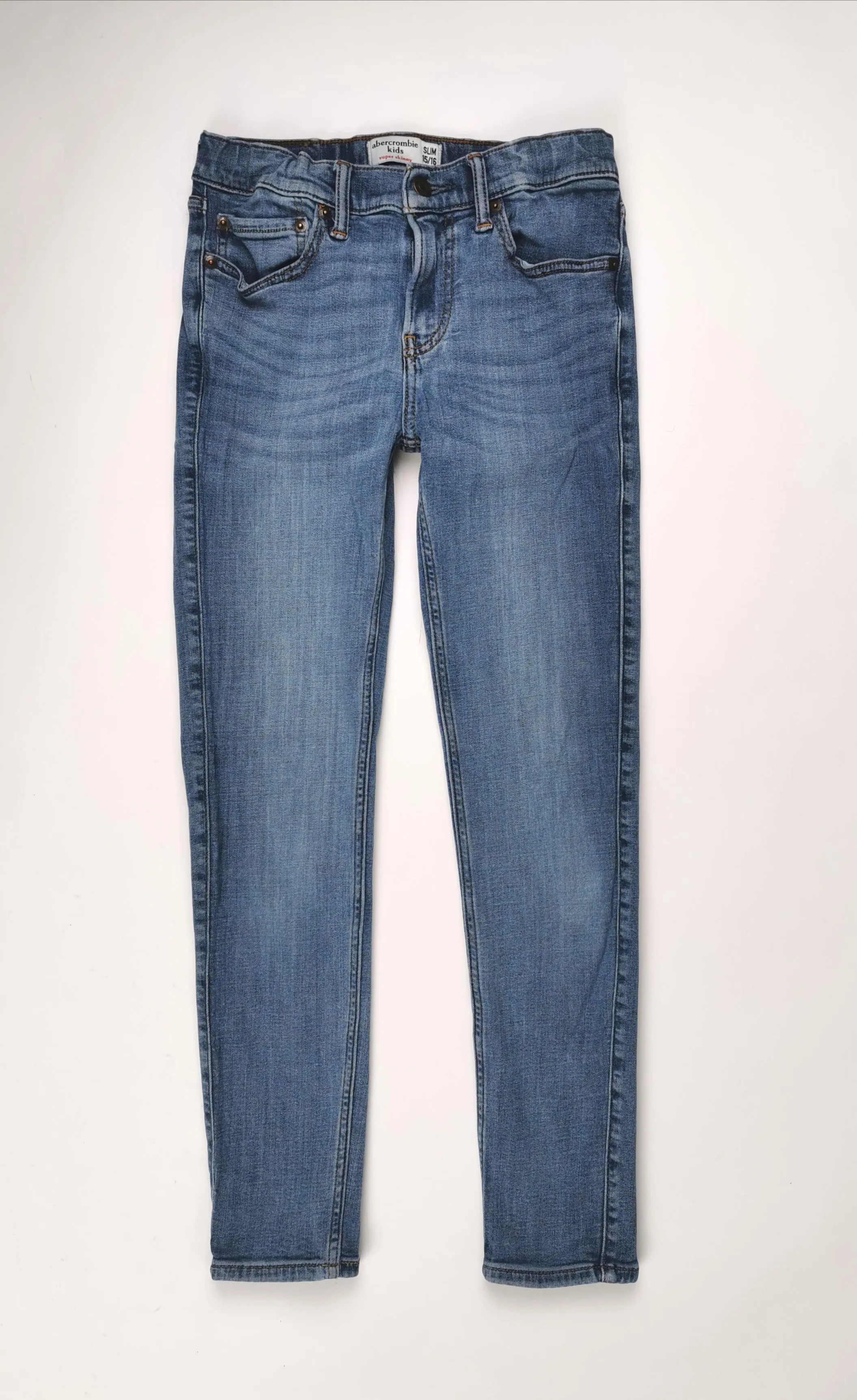 GIRL SIZE 15/16 YEARS - ABERCROMBIE KIDS, Super Skinny, Stretch Jeans VGUC B55