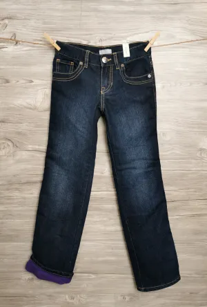 GIRL SIZE 8 YEARS - CHILDREN'S PLACE, Fleece Lined Winter Jeans NWT B42