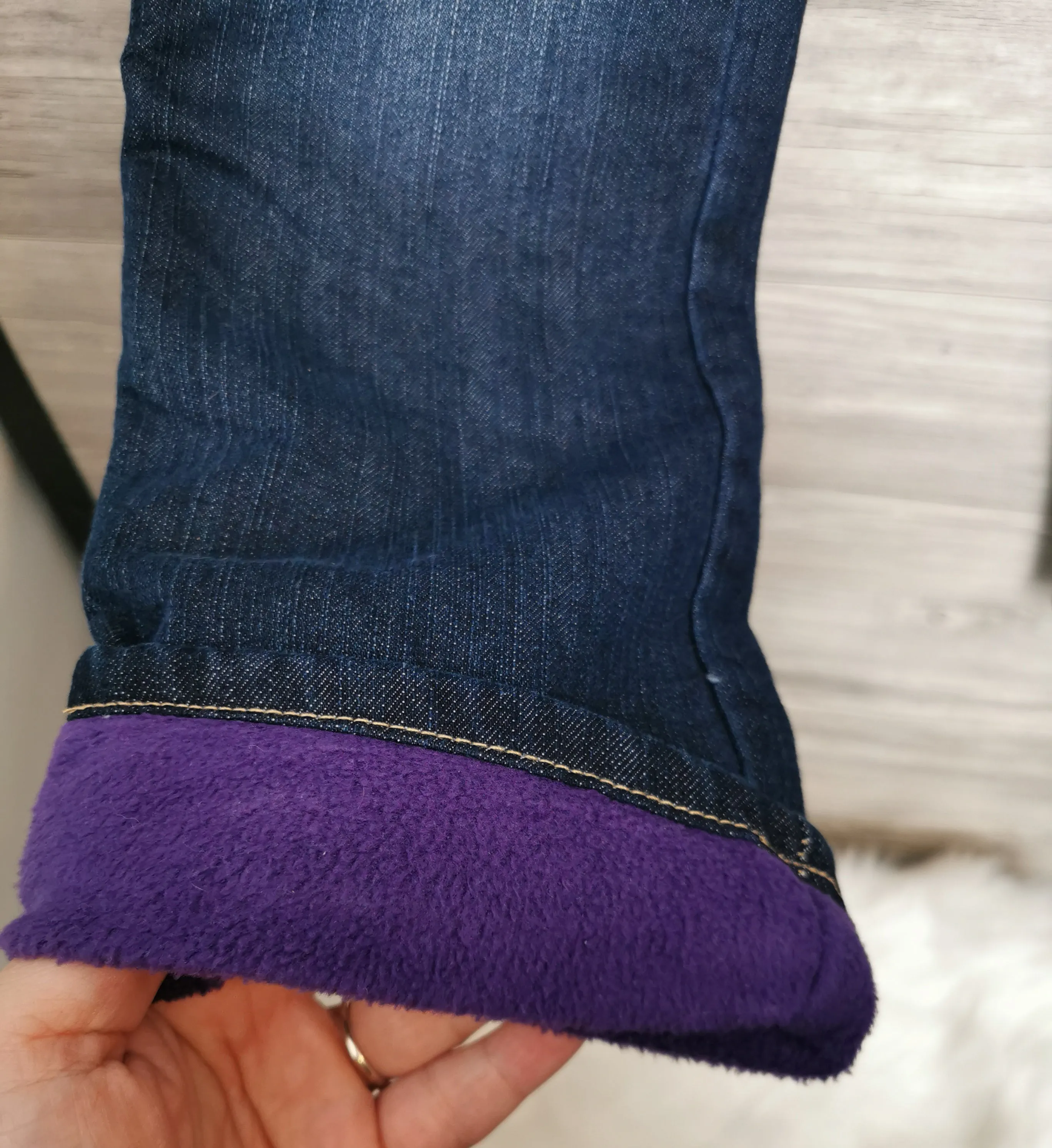 GIRL SIZE 8 YEARS - CHILDREN'S PLACE, Fleece Lined Winter Jeans NWT B42