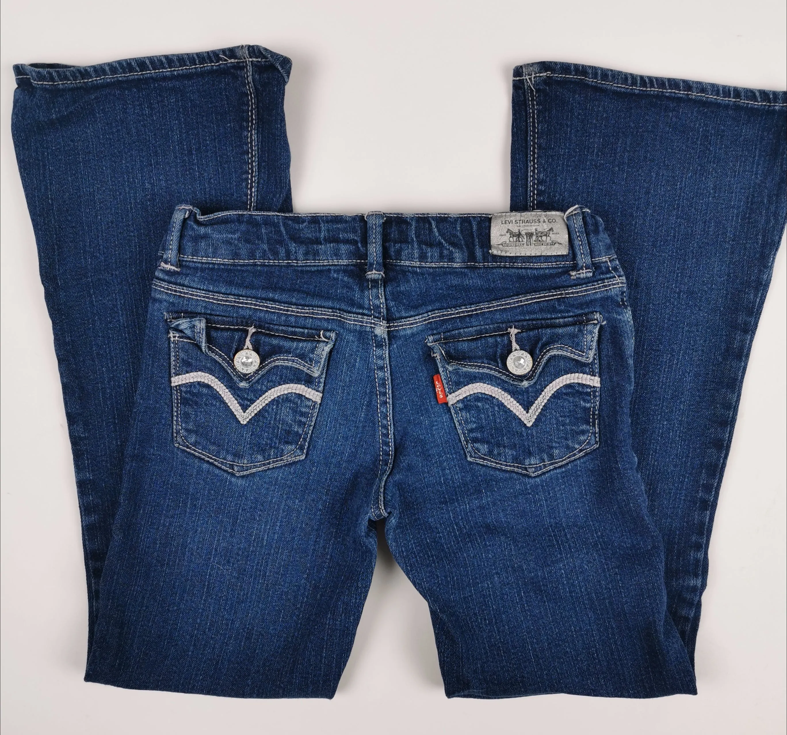 GIRL SIZE 8 YEARS - LEVI'S, Soft Stretch, Boot Cut Jeans VGUC B55